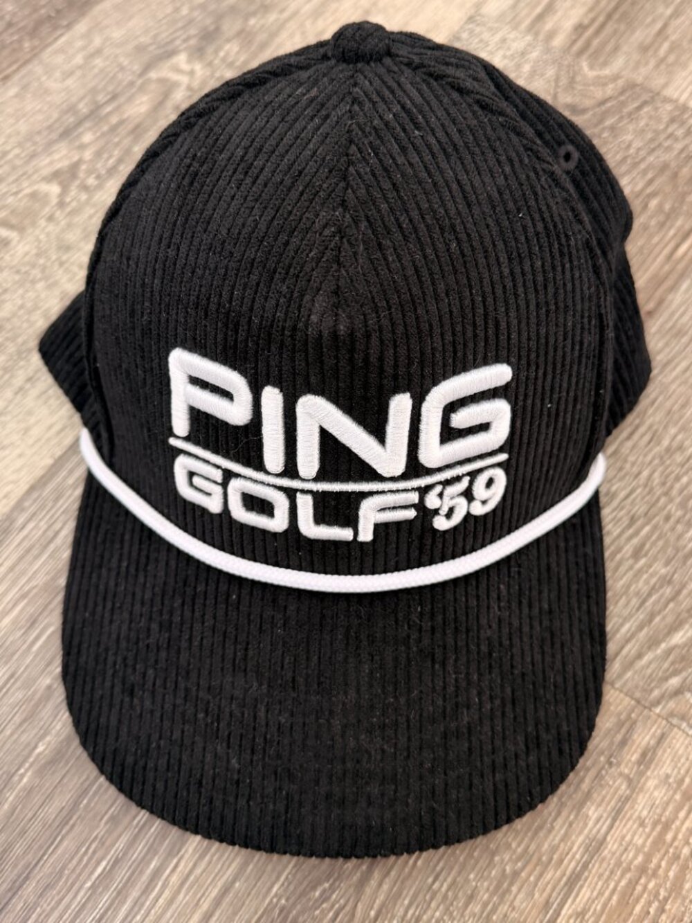 Ping Retro Rope Cap Black Hat